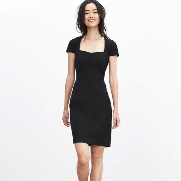 Banana Republic Dresses & Skirts - Banana Republic Classic Black Sheath Sloan Dress 8